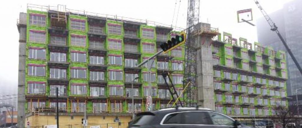 Apartment Building Under Construction