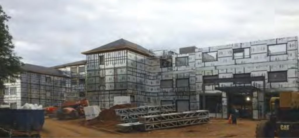 Building structure under construction