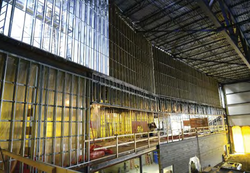 Steel Beams of interior