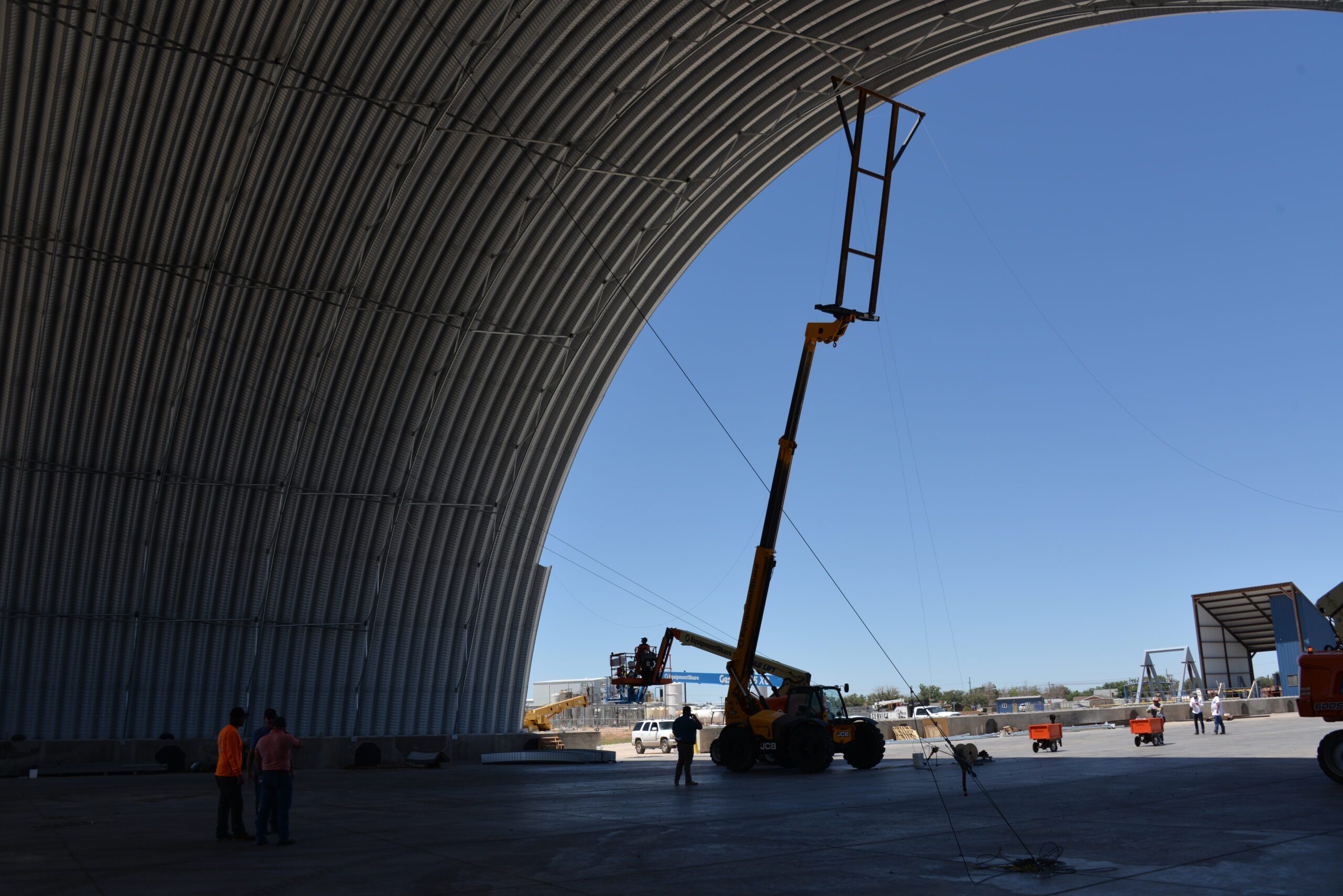 View from inside the quonset looking out